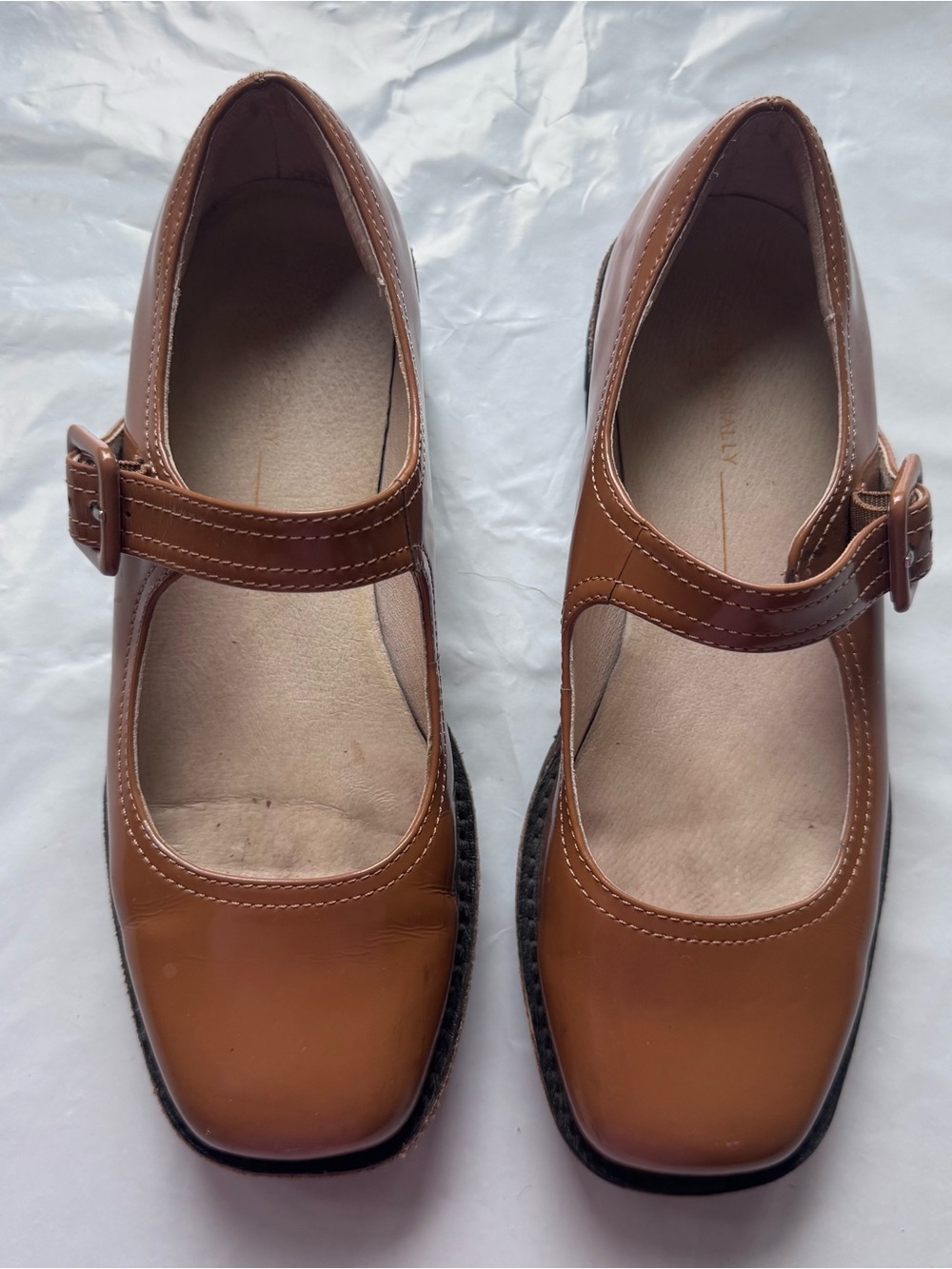 Intentionally Blank VERONICA BOX LEATHER LUG SOLE MARY JANE - Picture 2 of 7